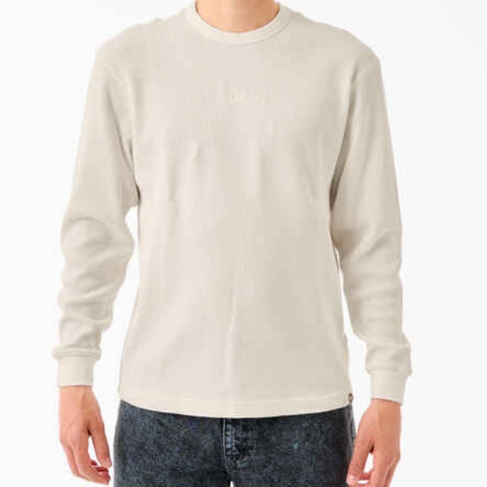 Dickies Skateboarding x Tom Knox Thermal Cream Waffle Knit Logo S NWT